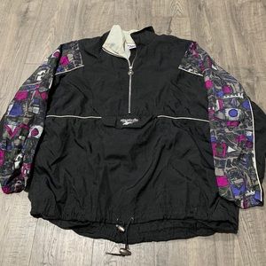 Vintage VTG Reebok Windbreaker Abstract Jacket M
